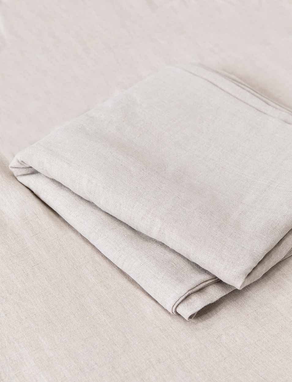 Garden Trading Sleeping Pembridge Linen Flat Sheet Super King Natural House of Isabella UK
