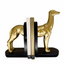 Gold & Black Greyhound Decorative Bookends