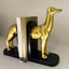 Gold & Black Greyhound Decorative Bookends