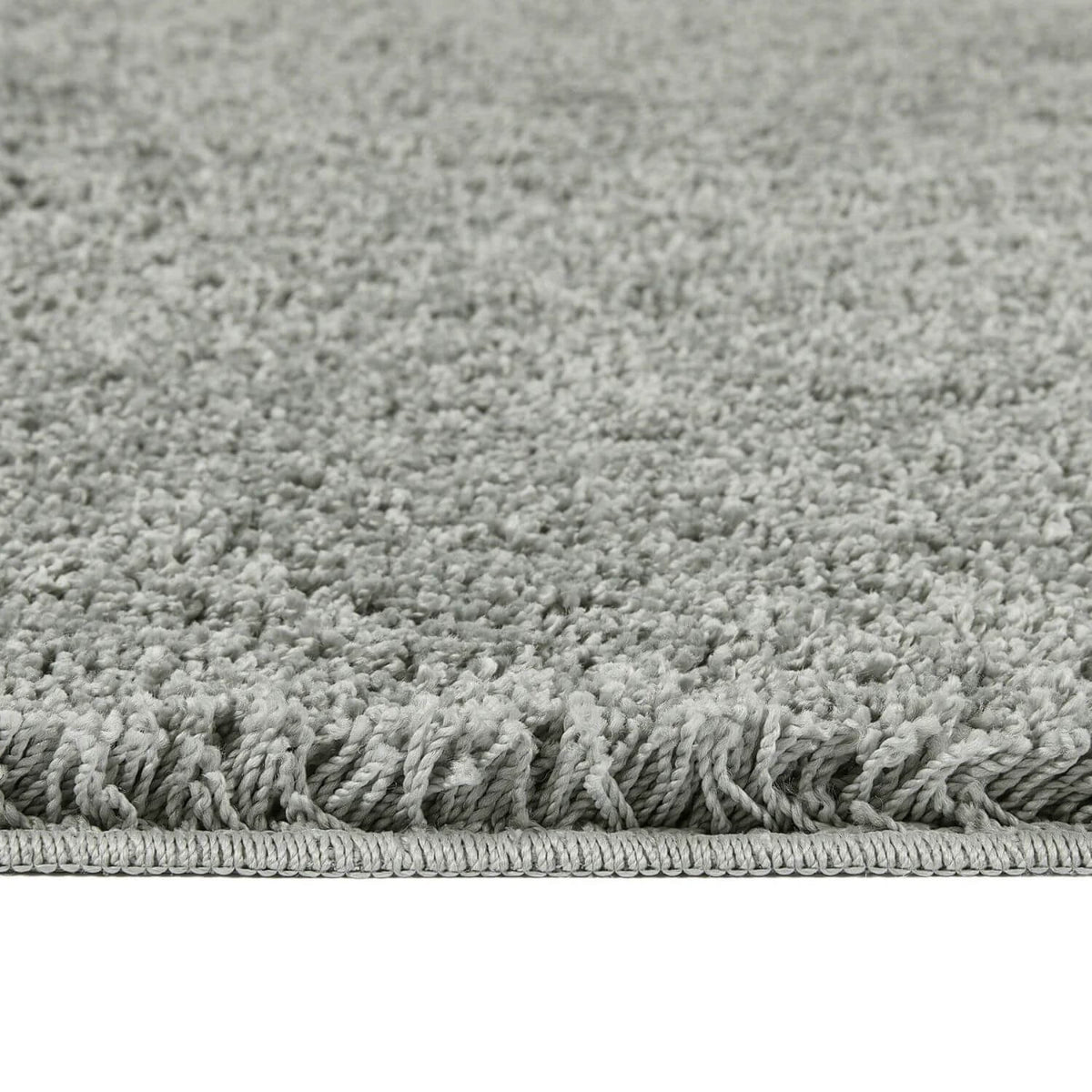 Washable Ghost Grey Shaggy Rug