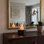 Hamilton Interiors Accessories Akola Black and Gold Small Hurricane Candle Holder House of Isabella UK