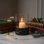 Hamilton Interiors Accessories Akola Black and Gold Small Hurricane Candle Holder House of Isabella UK