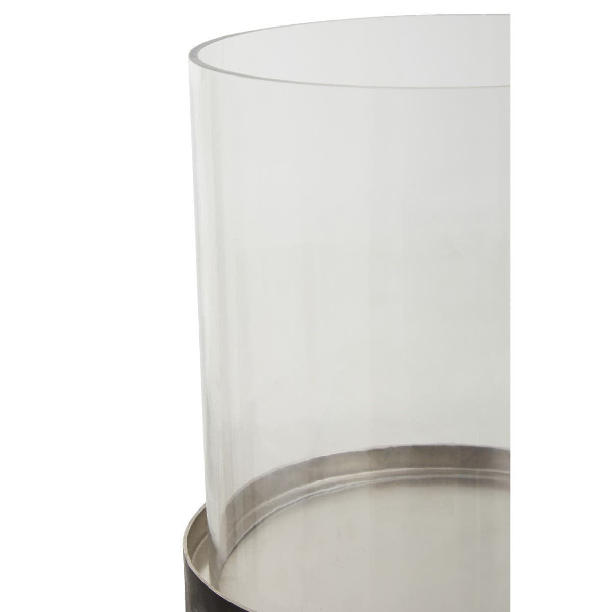 Hamilton Interiors Accessories Akola Black and Gold Small Hurricane Candle Holder House of Isabella UK