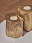 Hamilton Interiors Accessories Akola Set Of Two Gold Tealight Holders House of Isabella UK
