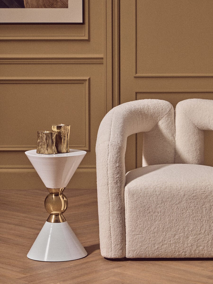 Hamilton Interiors Accessories Akola Set Of Two Gold Tealight Holders House of Isabella UK