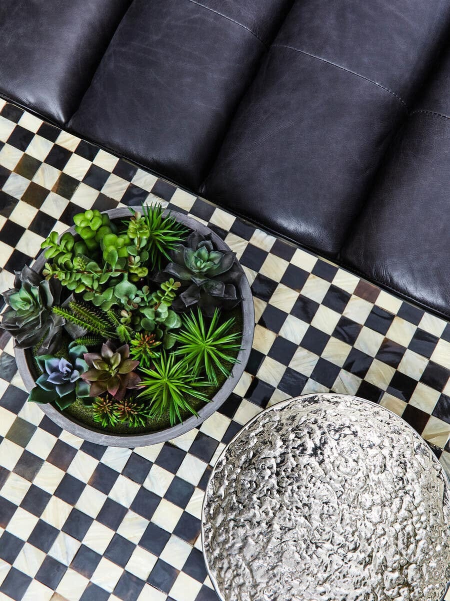 Hamilton Interiors Accessories Akola Silver Textured Decorative Bowl House of Isabella UK