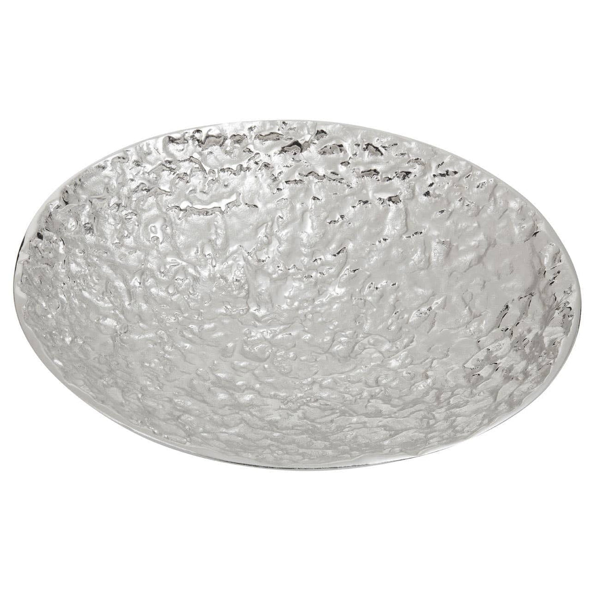 Hamilton Interiors Accessories Akola Silver Textured Decorative Bowl House of Isabella UK