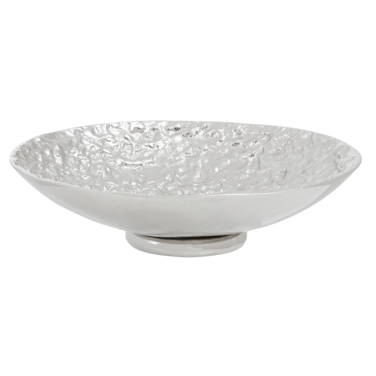Hamilton Interiors Accessories Akola Silver Textured Decorative Bowl House of Isabella UK