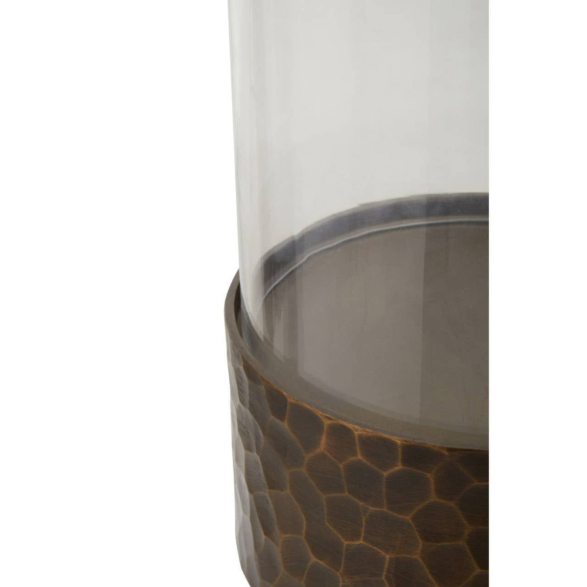 Hamilton Interiors Accessories Akola Small Antique Gold Candle Holder House of Isabella UK