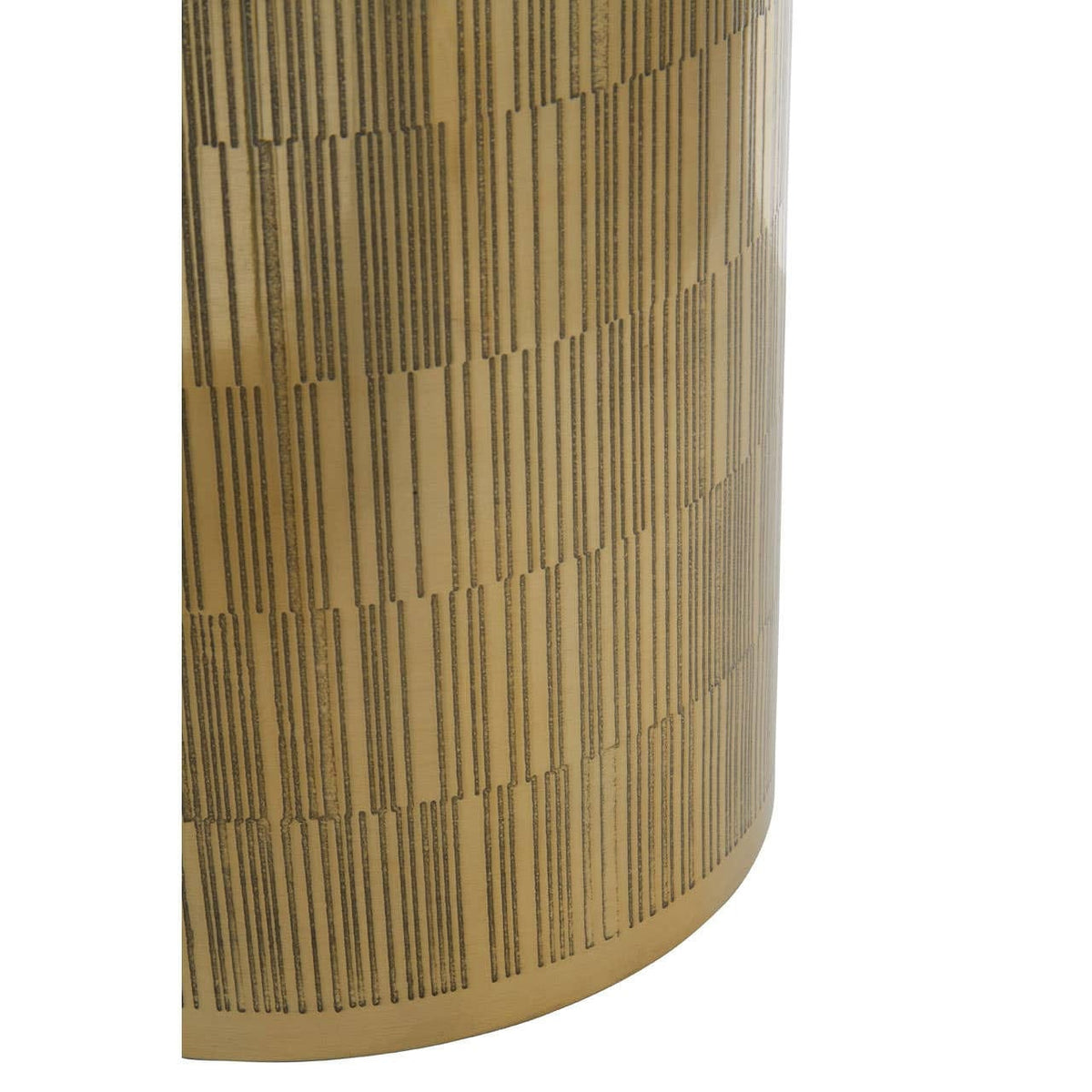 Hamilton Interiors Accessories Allegra Gold Finish Aluminium Round Waste Bin House of Isabella UK