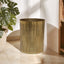 Hamilton Interiors Accessories Allegra Gold Finish Aluminium Round Waste Bin House of Isabella UK