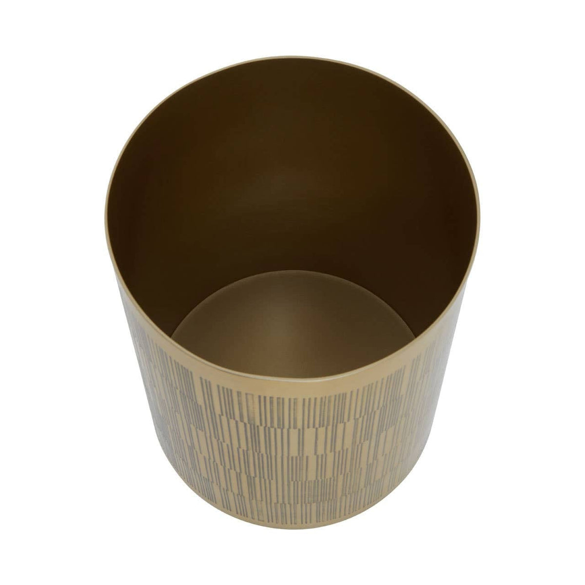 Hamilton Interiors Accessories Allegra Gold Finish Aluminium Round Waste Bin House of Isabella UK