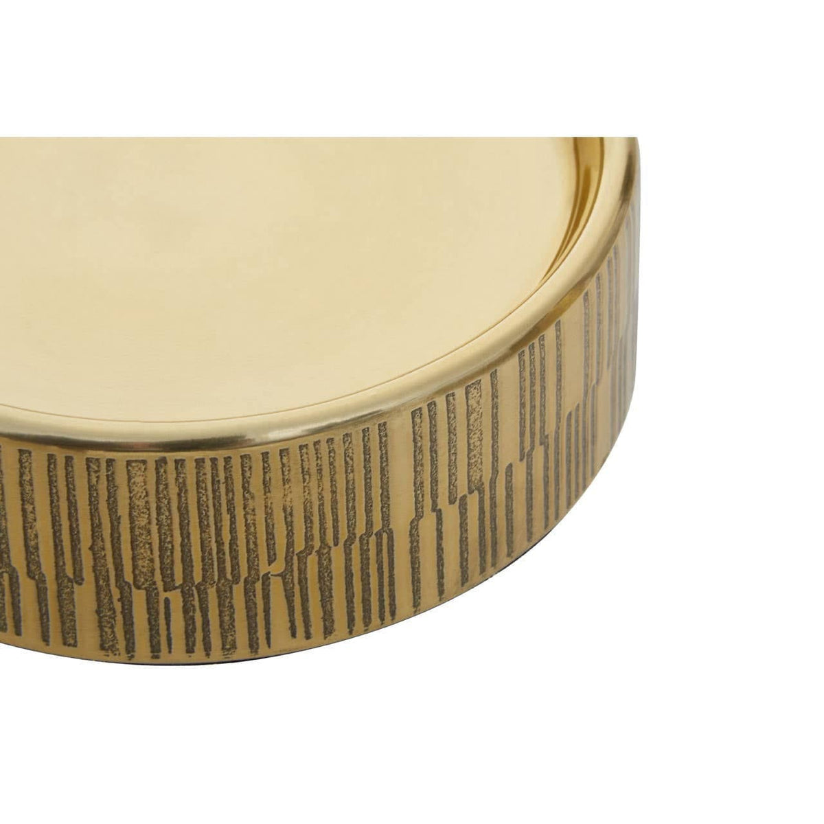Hamilton Interiors Accessories Allegra Line Effect Gold Soap Dish House of Isabella UK