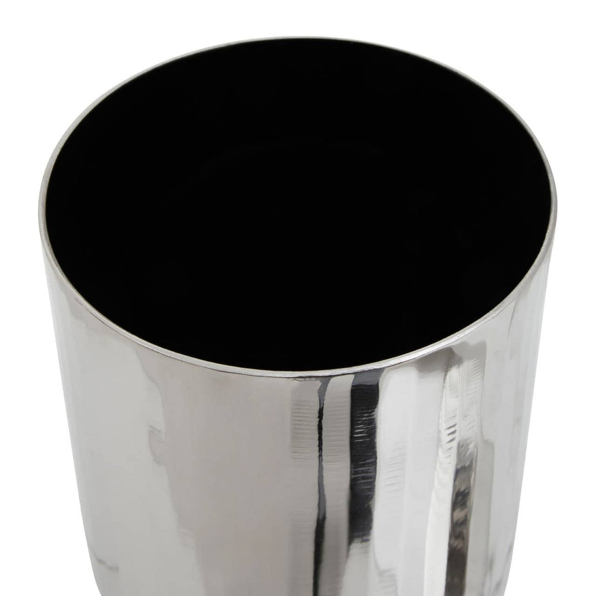 Hamilton Interiors Accessories Amreli Large Vertical Textured Silver Metal Trinket Box House of Isabella UK