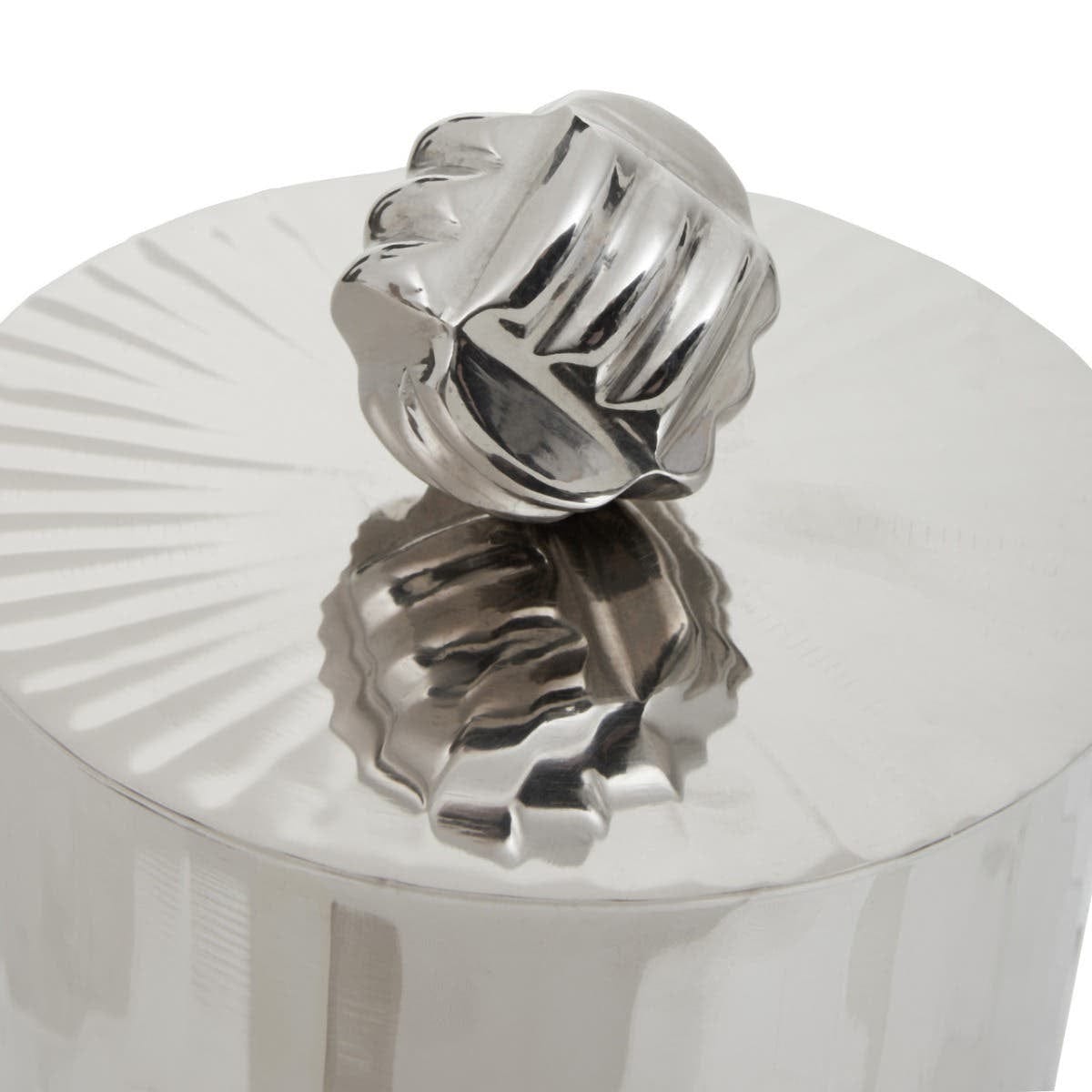 Hamilton Interiors Accessories Amreli Small Vertical Textured Silver Metal Trinket Box House of Isabella UK