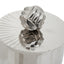 Hamilton Interiors Accessories Amreli Small Vertical Textured Silver Metal Trinket Box House of Isabella UK
