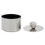 Hamilton Interiors Accessories Amreli Small Vertical Textured Silver Metal Trinket Box House of Isabella UK