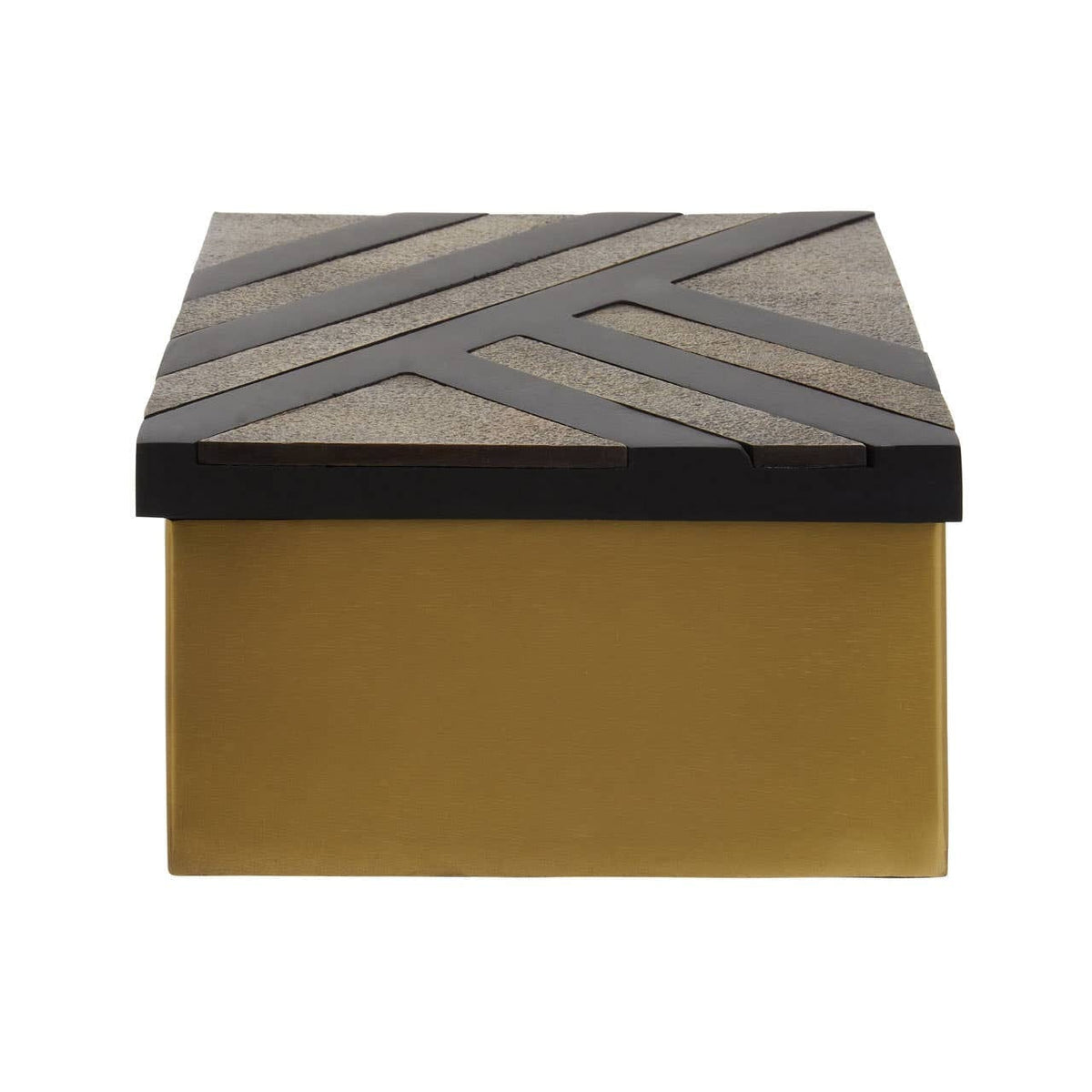 Hamilton Interiors Accessories Aris Small Black and Gold Storage Box House of Isabella UK