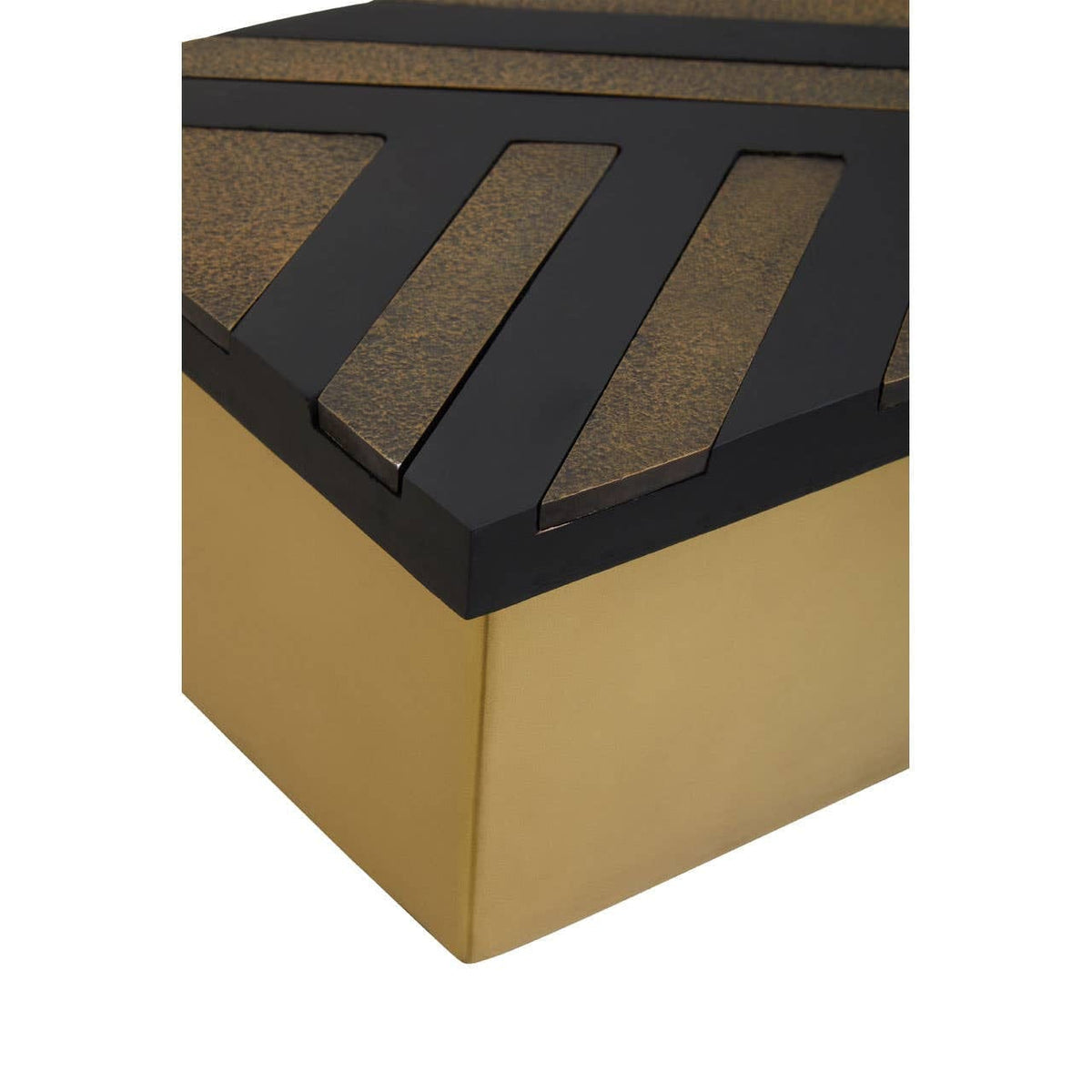 Hamilton Interiors Accessories Aris Small Black and Gold Storage Box House of Isabella UK