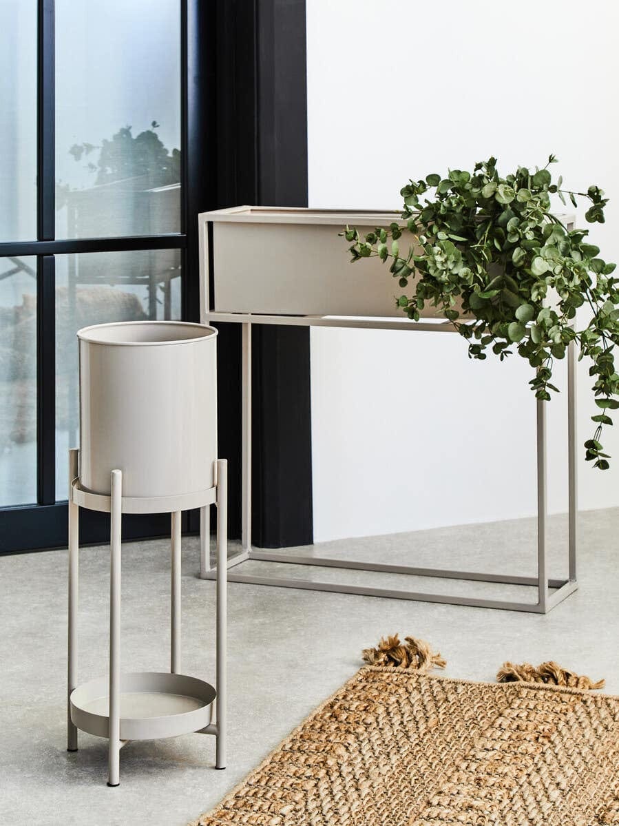 Hamilton Interiors Accessories Asher Two Tier Natural Plant Stand House of Isabella UK