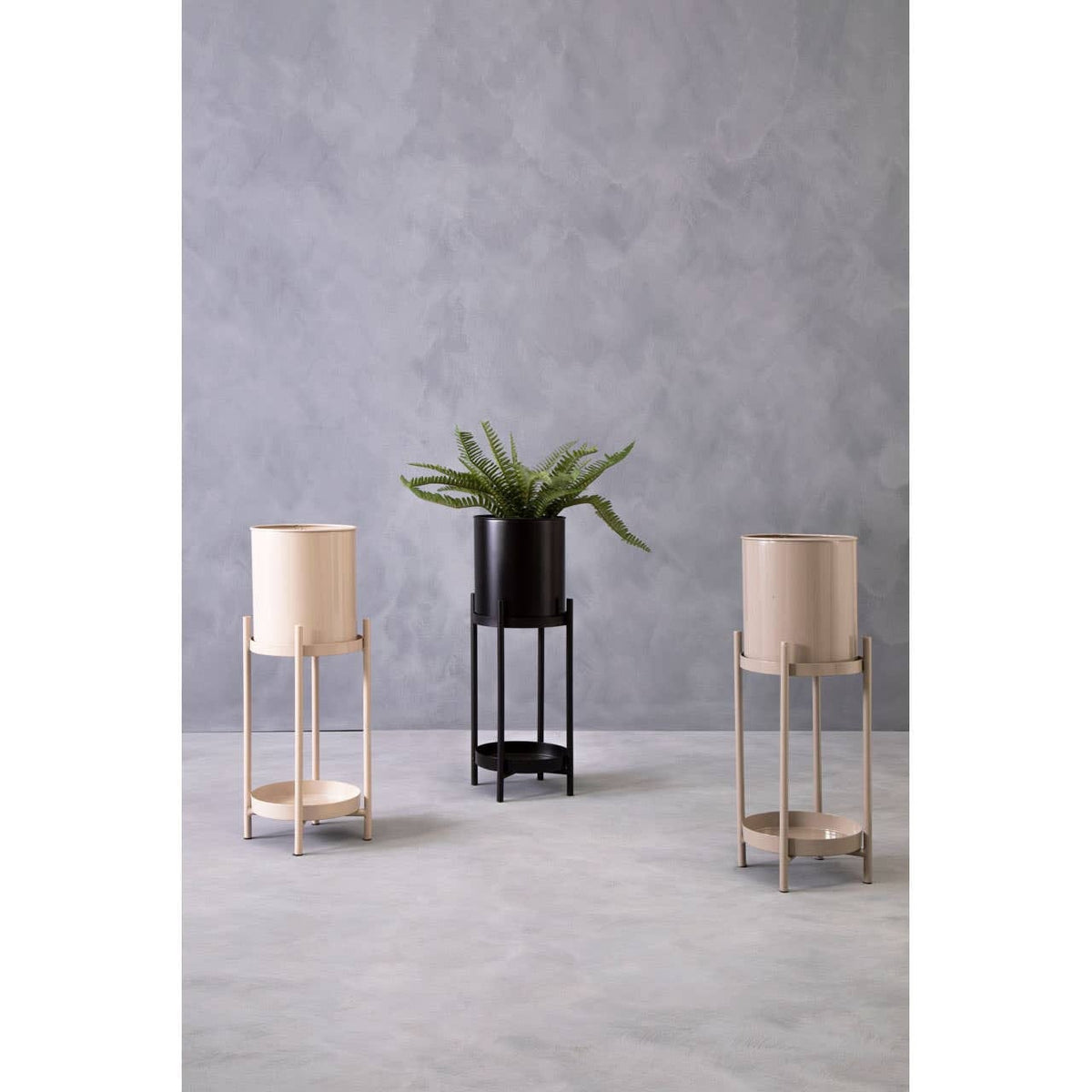 Hamilton Interiors Accessories Asher Two Tier Natural Plant Stand House of Isabella UK
