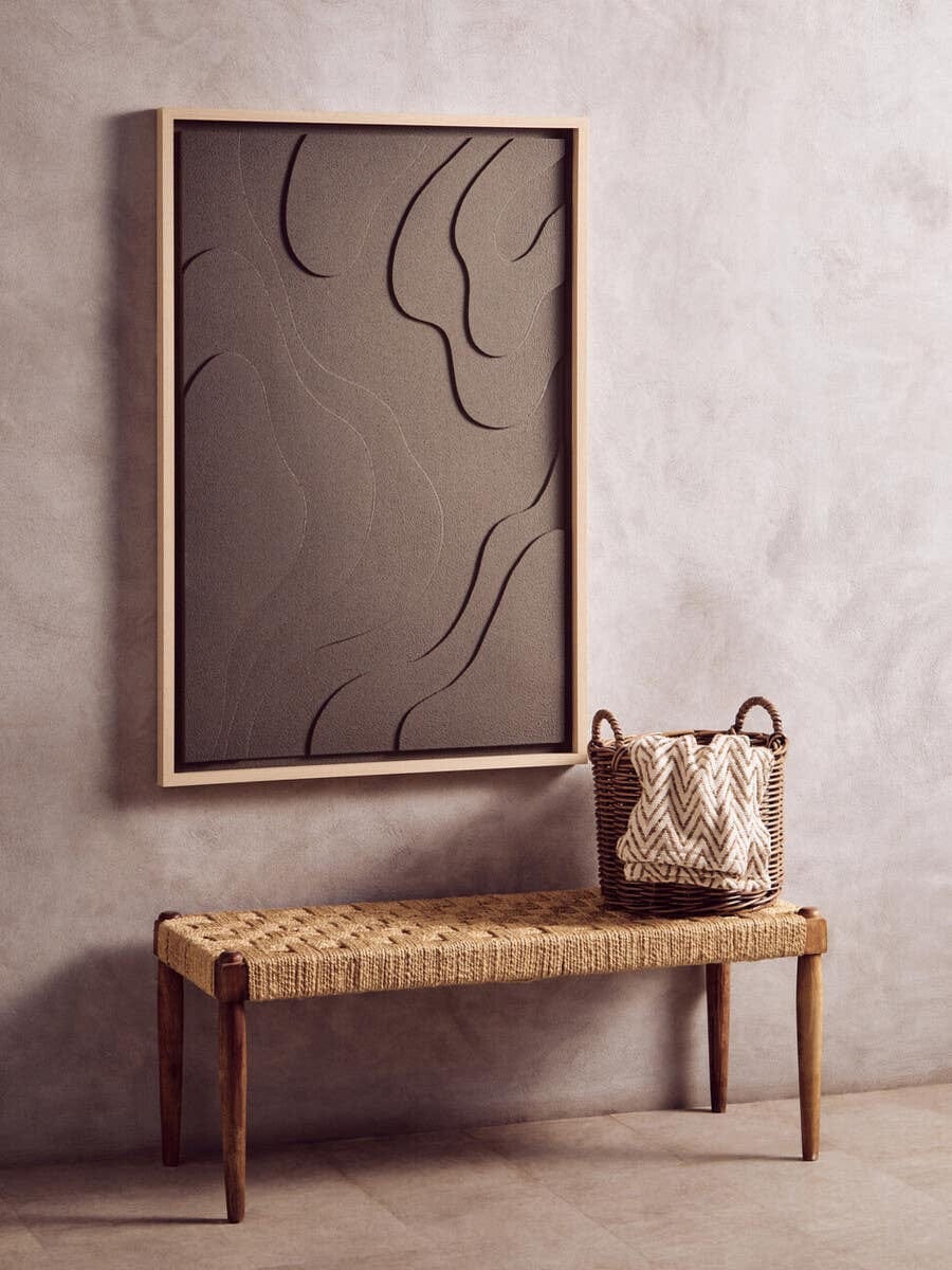 Hamilton Interiors Accessories Astratto 3D Effect Green Wall Art House of Isabella UK