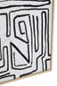 Hamilton Interiors Accessories Astratto Abstract Black and Cream Textured Wall Art House of Isabella UK