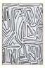 Hamilton Interiors Accessories Astratto Abstract Black and Cream Textured Wall Art House of Isabella UK