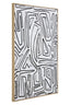 Hamilton Interiors Accessories Astratto Abstract Black and Cream Textured Wall Art House of Isabella UK