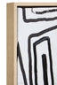 Hamilton Interiors Accessories Astratto Abstract Black and Cream Textured Wall Art House of Isabella UK