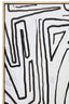 Hamilton Interiors Accessories Astratto Abstract Black and Cream Textured Wall Art House of Isabella UK