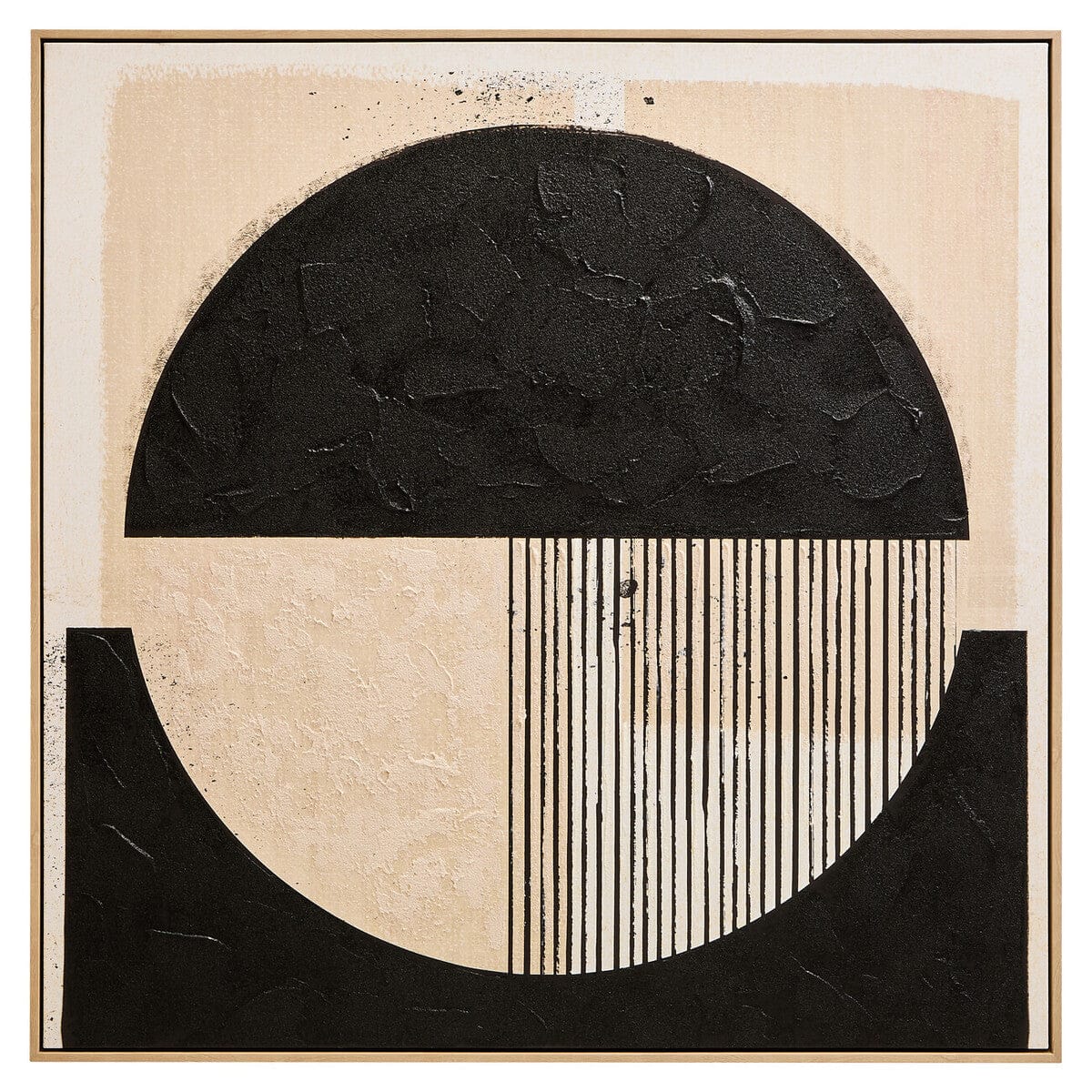 Hamilton Interiors Accessories Astratto Black and Cream Wall Art House of Isabella UK