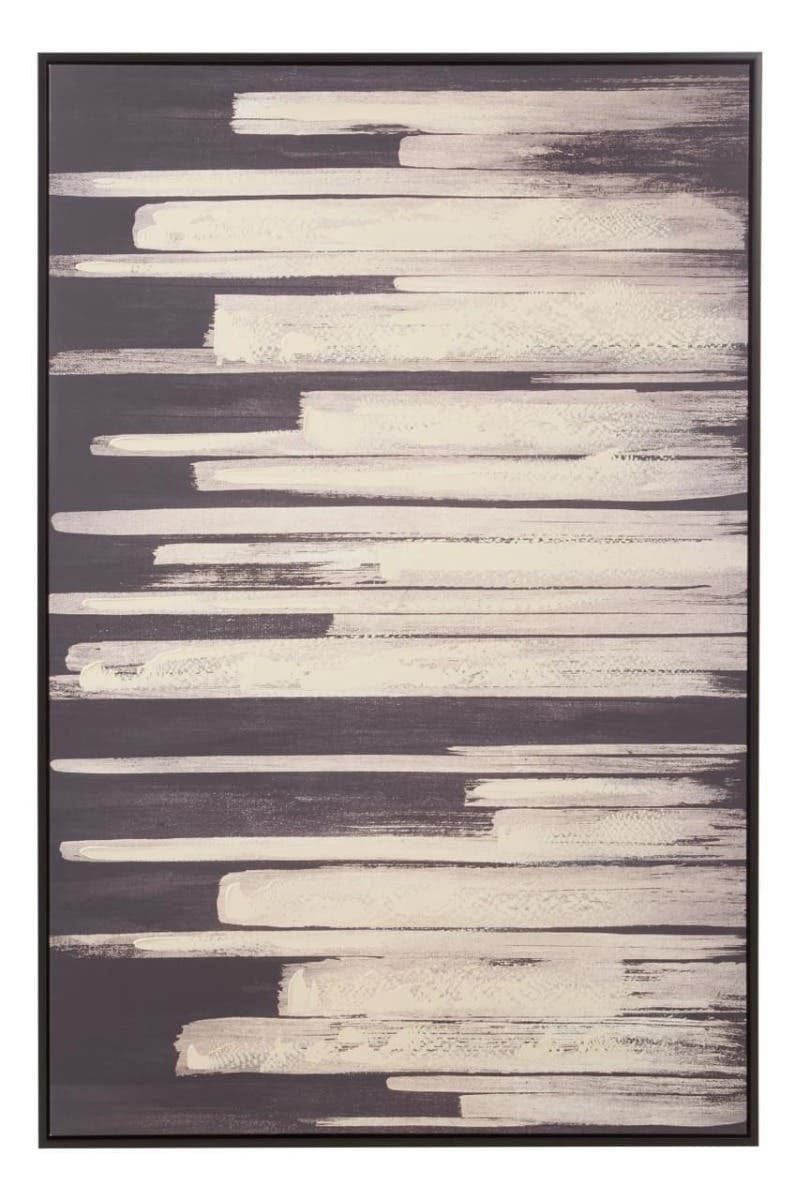 Hamilton Interiors Accessories Astratto Black and Natural Canvas Wall Art House of Isabella UK