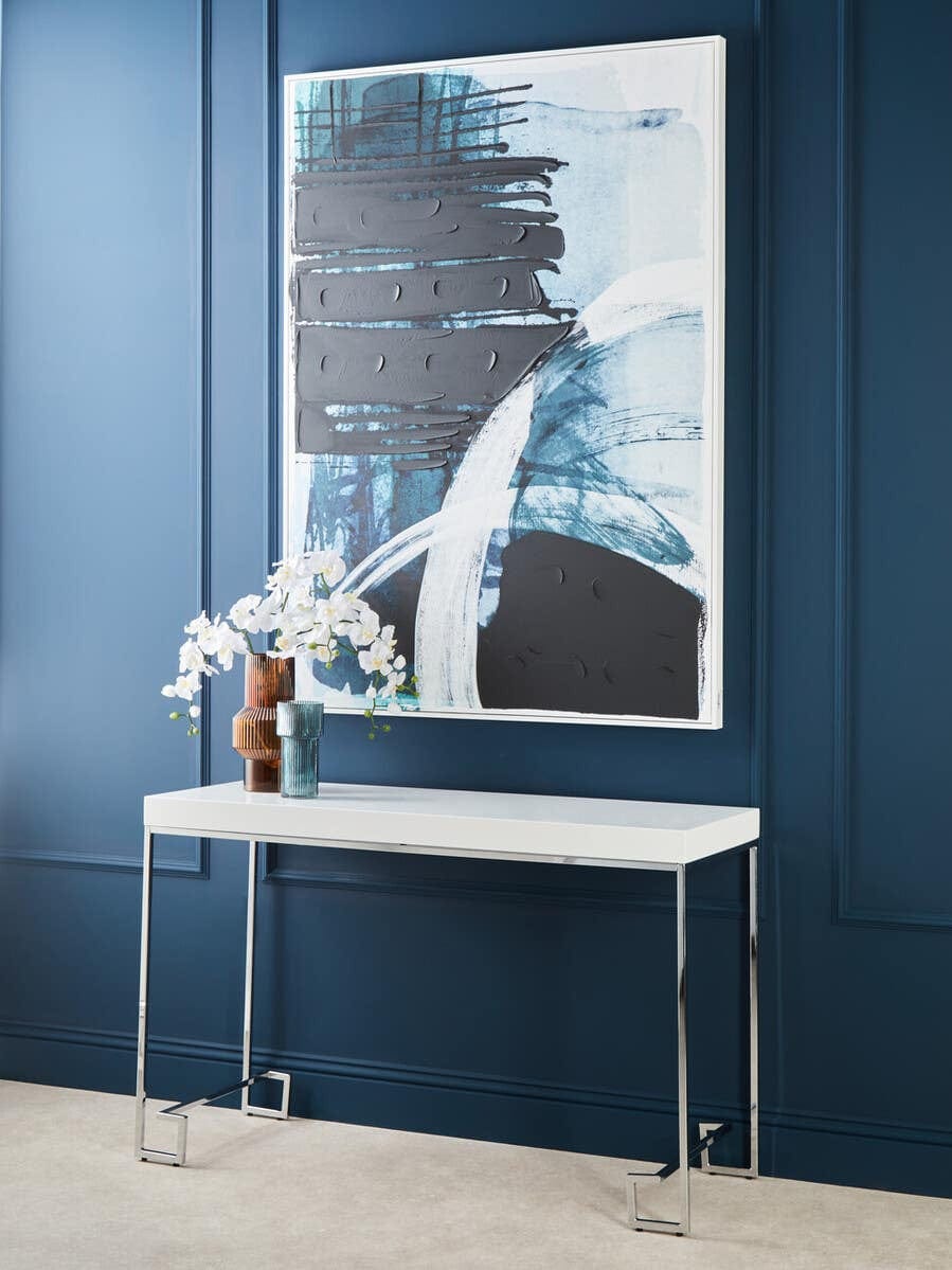 Hamilton Interiors Accessories Astratto Blue and Black Wall Art House of Isabella UK