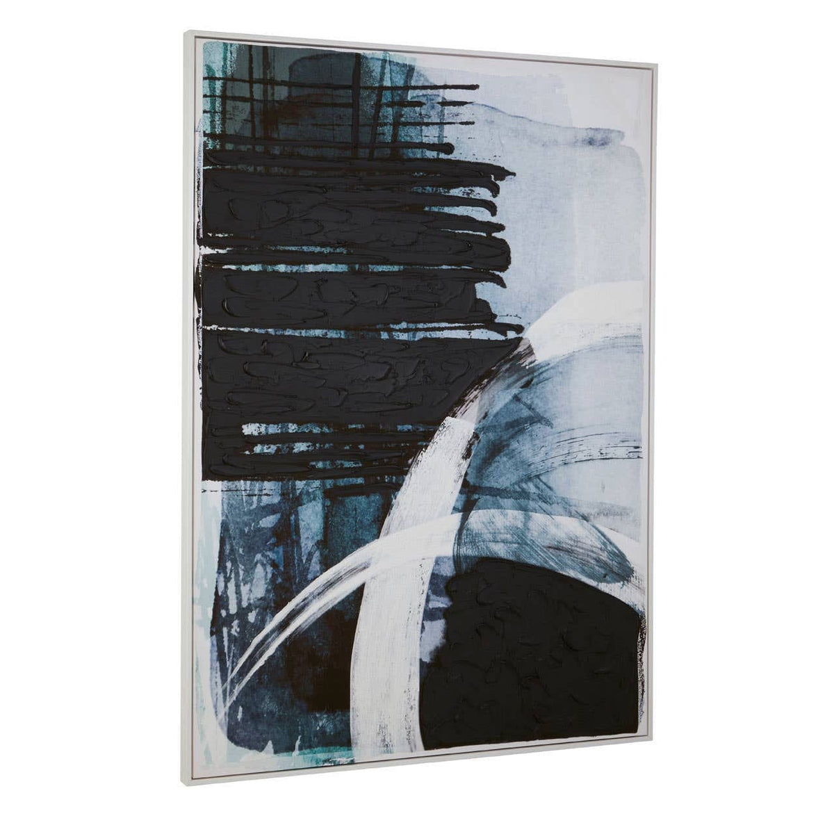 Hamilton Interiors Accessories Astratto Blue and Black Wall Art House of Isabella UK