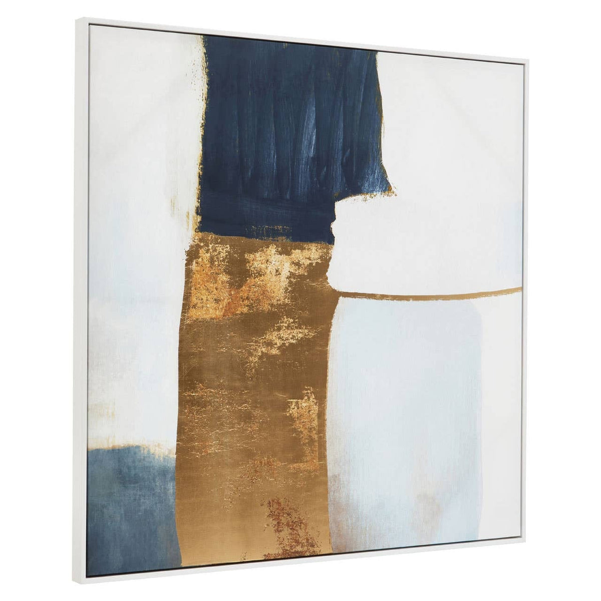 Hamilton Interiors Accessories Astratto Blue and Gold Foil Wall Art House of Isabella UK