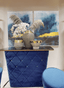 Hamilton Interiors Accessories Astratto Blue and Gold Wall Art House of Isabella UK