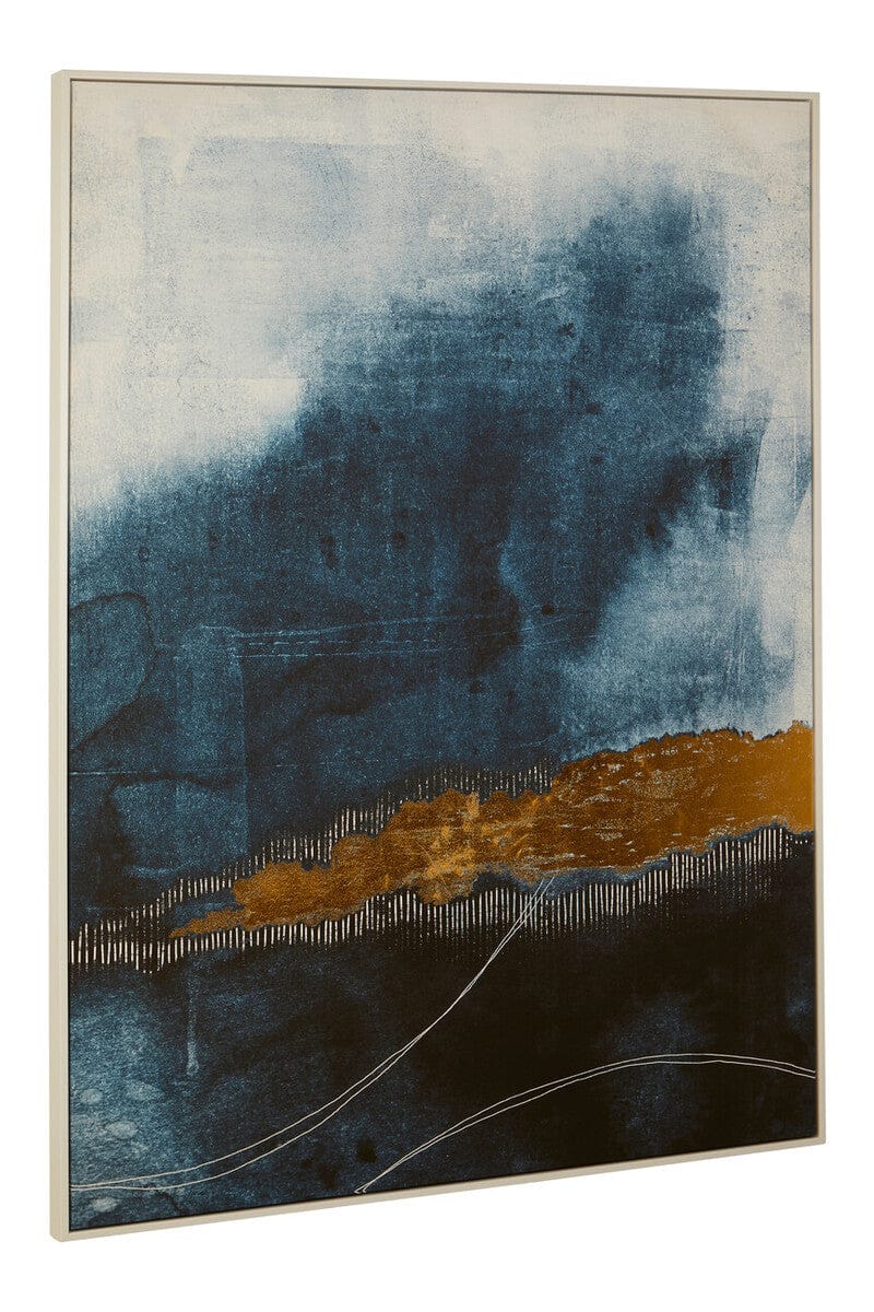 Hamilton Interiors Accessories Astratto Blue and Gold Wall Art House of Isabella UK