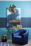Hamilton Interiors Accessories Astratto Blue and Gold Wall Art House of Isabella UK