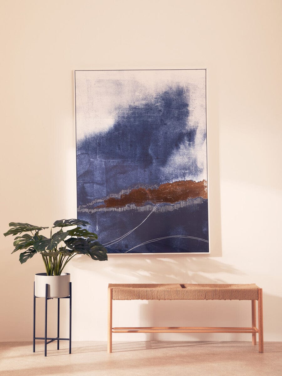 Hamilton Interiors Accessories Astratto Blue and Gold Wall Art House of Isabella UK