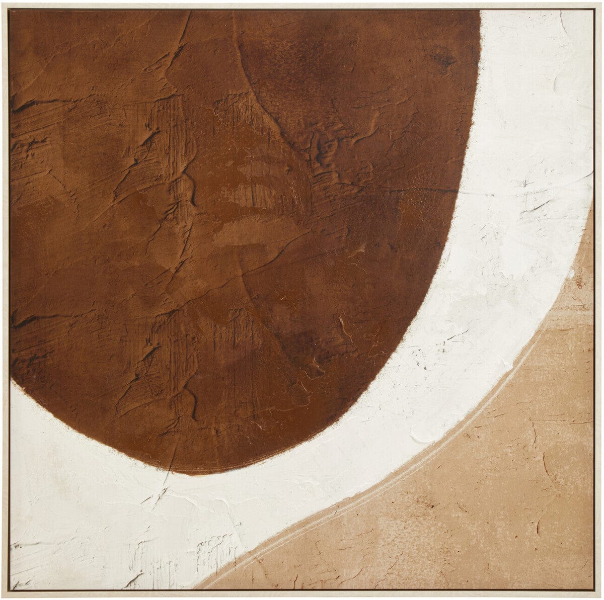 Hamilton Interiors Accessories Astratto Brown and Natural Textured Wall Art House of Isabella UK