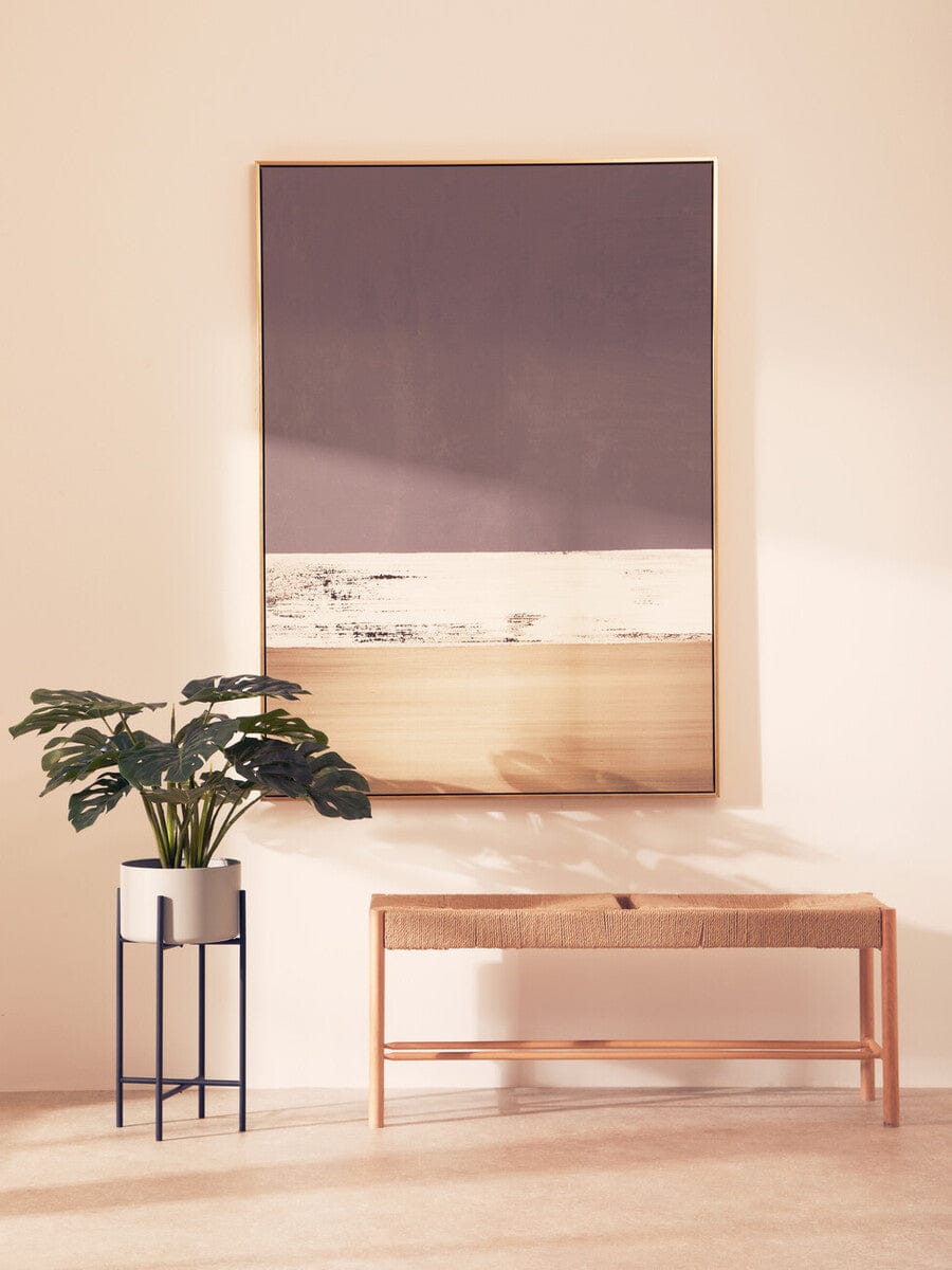 Hamilton Interiors Accessories Astratto Canvas Gold and Grey Foil Wall Art House of Isabella UK