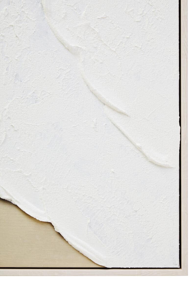 Hamilton Interiors Accessories Astratto Canvas Natural and White Textured Plaster Wall Art House of Isabella UK