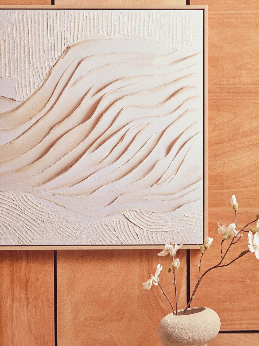 Hamilton Interiors Accessories Astratto Cream Textured Wall Art House of Isabella UK