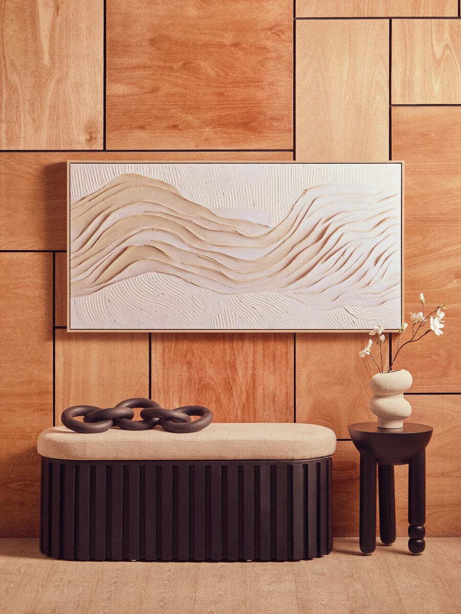 Hamilton Interiors Accessories Astratto Cream Textured Wall Art House of Isabella UK