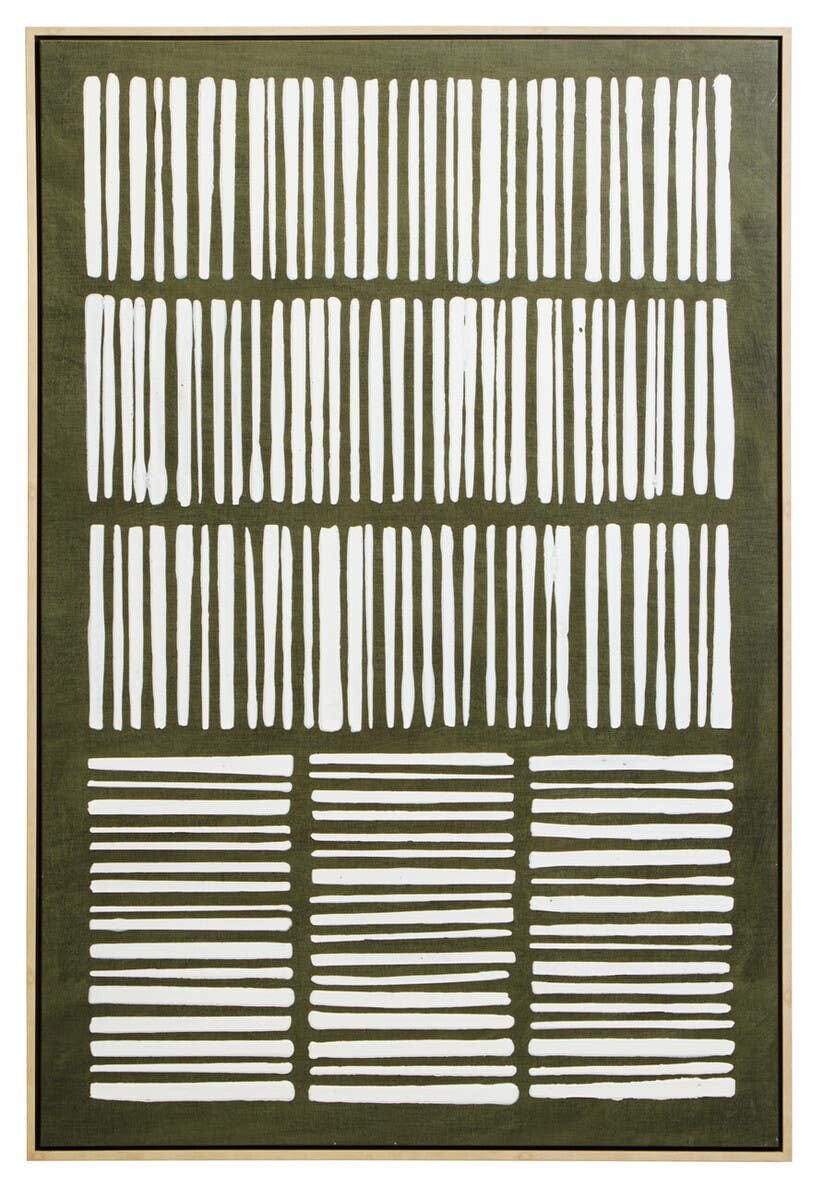 Hamilton Interiors Accessories Astratto Green and Natural Textured Canvas Wall Art House of Isabella UK