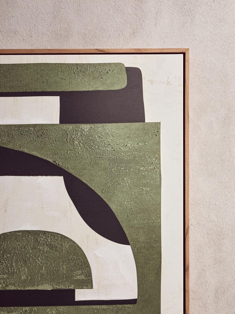 Hamilton Interiors Accessories Astratto Green Textured Abstract Wall Art House of Isabella UK