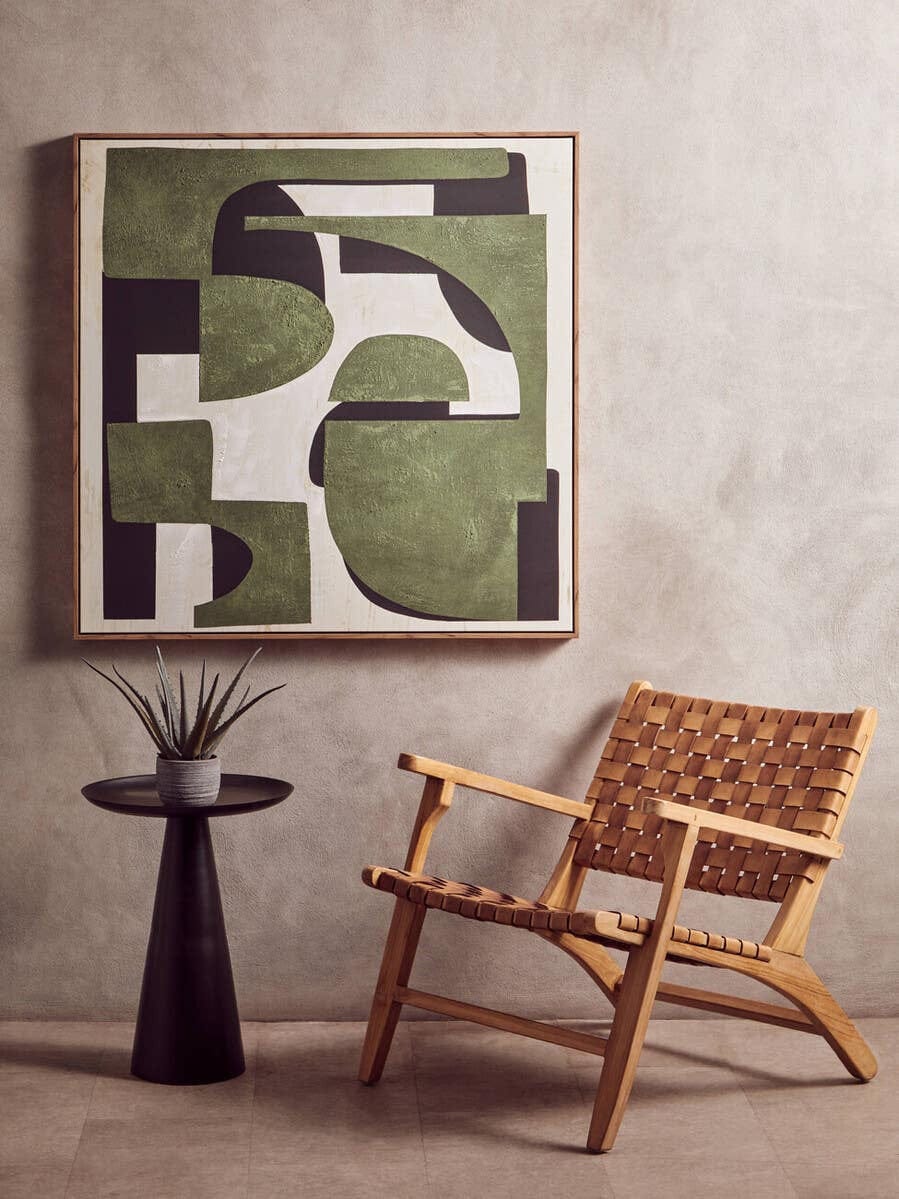 Hamilton Interiors Accessories Astratto Green Textured Abstract Wall Art House of Isabella UK