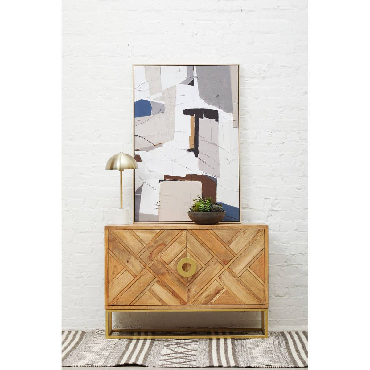 Hamilton Interiors Accessories Astratto Multi Coloured Wall Art House of Isabella UK