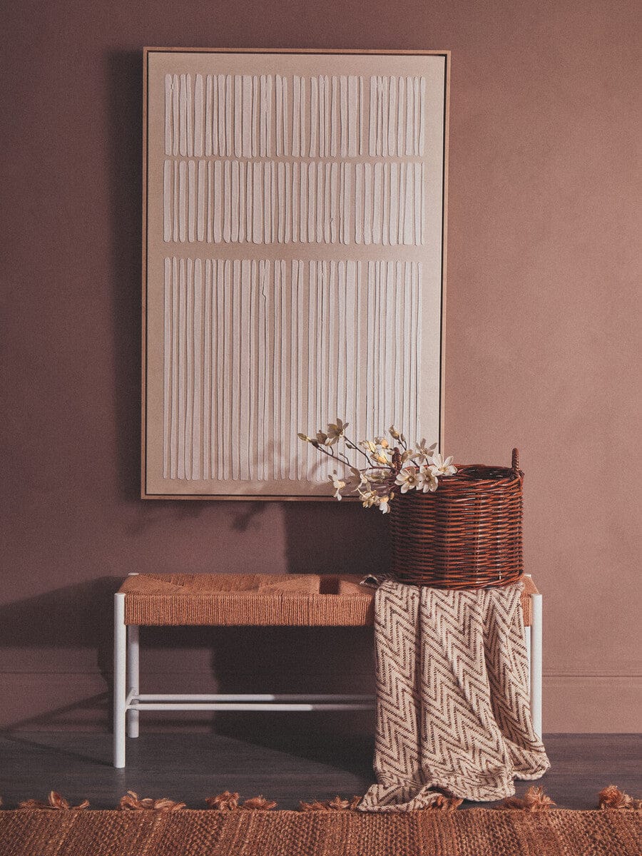 Hamilton Interiors Accessories Astratto Natural Textured Canvas Wall Art House of Isabella UK